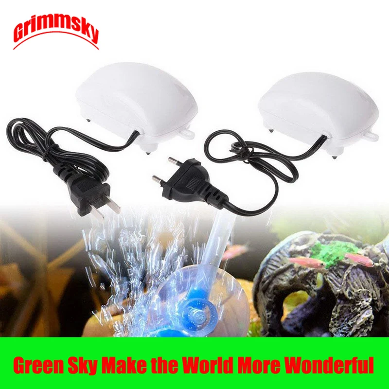 

2.5W EU/US Plug 1.8L/Min Fish Tank Oxygen Increasing High Performance Noiseless Small Ultra Silent Fish Tank Air Pump 110V