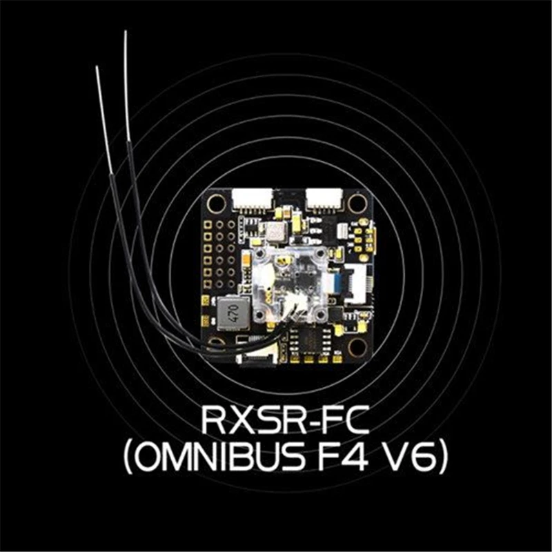 Полетный контроллер FrSky RXSR FC F4 V6 с ресивером MPU6000 OSD поддерживает 3 6S для