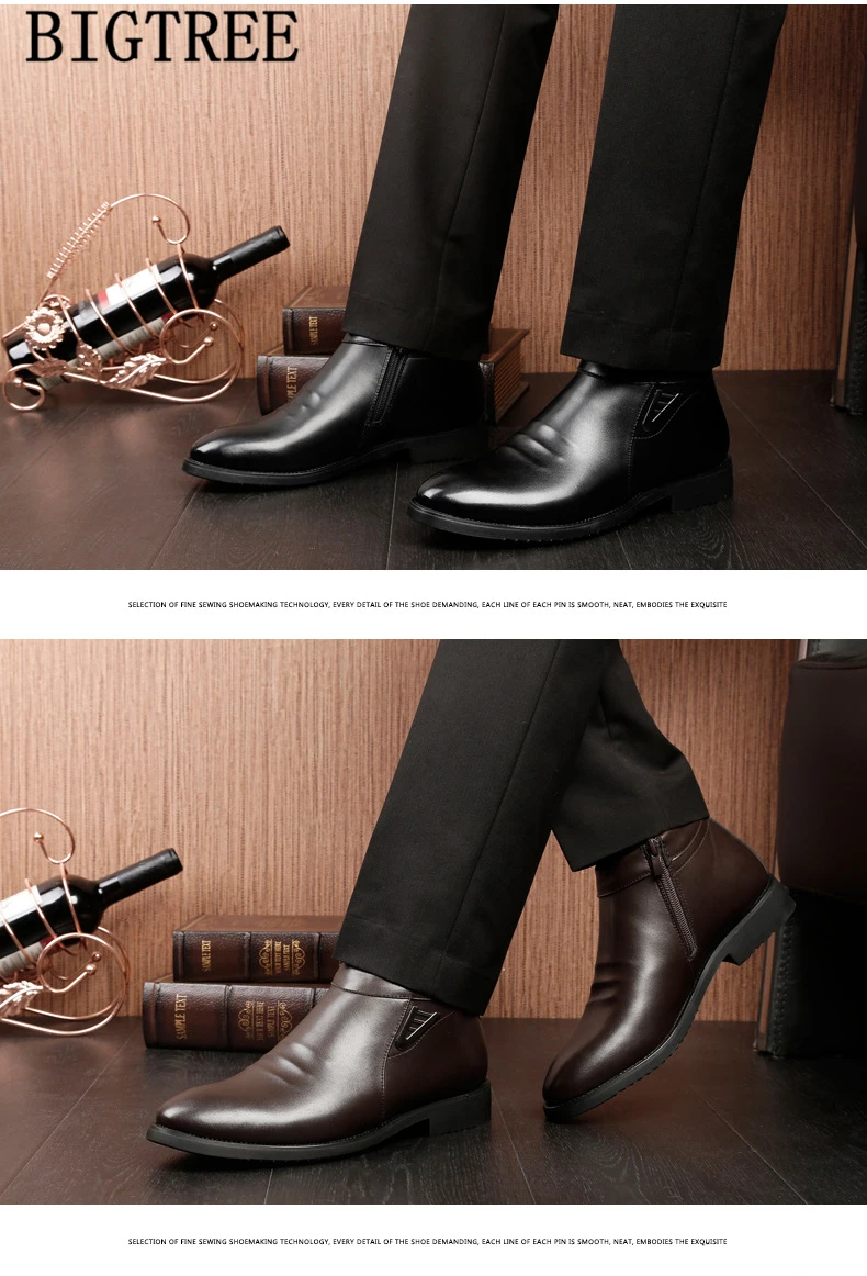 Зимняя обувь для мужчин; коллекция года; обувь для пап; ботильоны; мужские кожаные модельные ботинки; официальная обувь; Мужская классическая обувь; zapatillas hombre deportiva