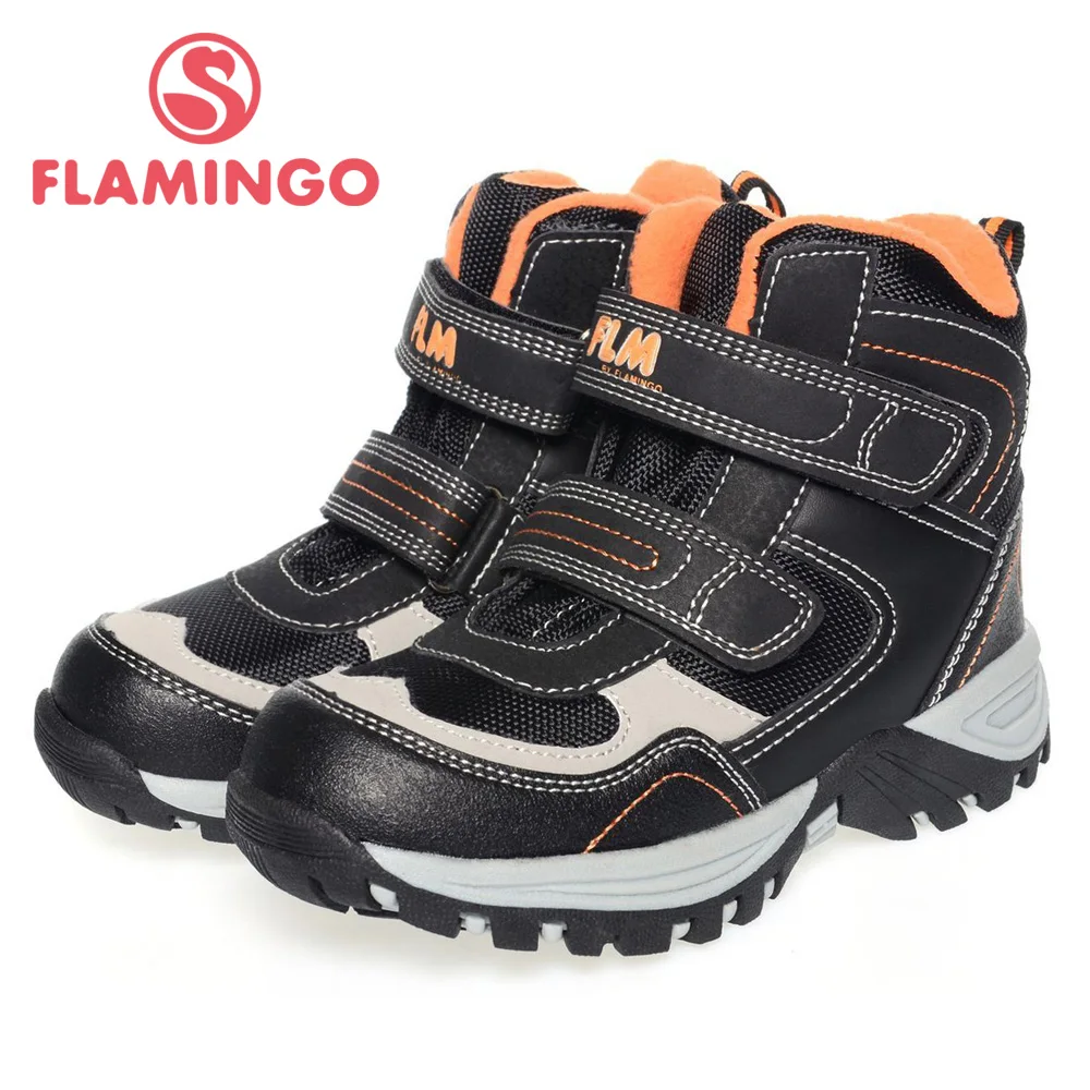

FLAMINGO high quality fashion winter children's shoes for boy 2016 new collection anti-slip waterproof snow boots 52-GC501