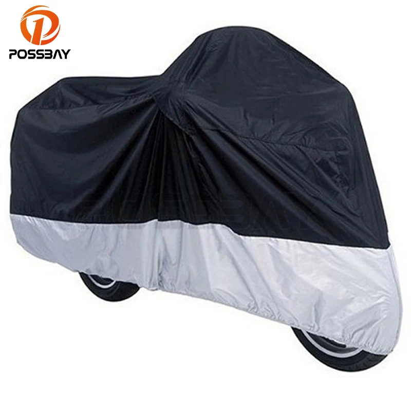 POSSBAY Motorcycle Cover Waterproof Rain Prevention
