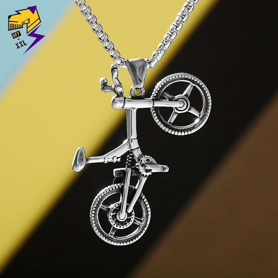 14284*5PCS Cool Bicycle Bike Cycle Pendant Jewelry Alloy Antique Silver Vintage 