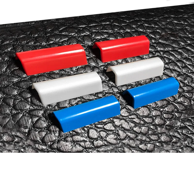 Для peugeot 508 5008- 3 цвета декоративные полоски из АБС-пластика украшены сетчатой решеткой автомобильные аксессуары 9 шт./1 комплект - Цвет: 6pcs