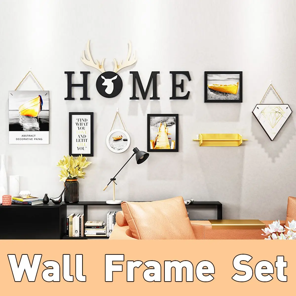 

13 Pieces/Set Europe Style Photo Frame Wall Frames Set Wooden Picture Frame Sets Picture Display For Hallway Bedroom Wall Decor