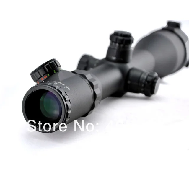 Cheap Visionking 6-25x56 Trajectory Lock Rifle Scope Side Focus Tactical Hunting Rifle Scope Illuminated Scope W/ Honeycomb Sunshade