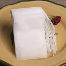 Новые чайные пакетики 100 шт/партия 5,5x6 см пустые чайные пакеты с струной для заживления уплотнения фильтровальной бумаги для травяной листовой чай высокого качества