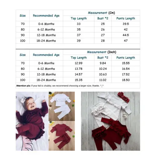 PUDCOCO/Новейшая Одежда для новорожденных девочек хлопковая футболка с длинными рукавами верхние леггинсы, штаны повседневные осенние комплекты одежды