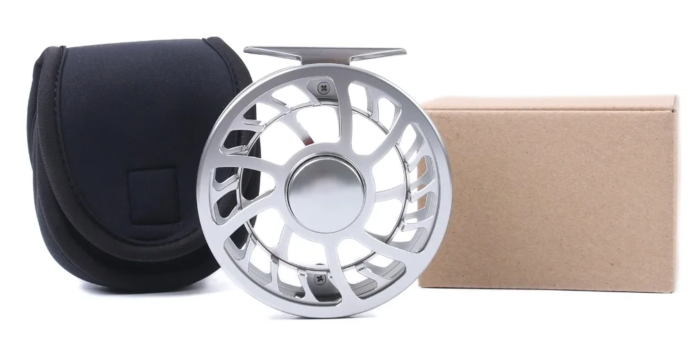 Carretel de Pesca Maximumcatch Semi-impermeável Super Leve Voar Cnc Máquina Corte T6061 Alumínio Carretel 3-12wt 21 Carretilhas de pesca