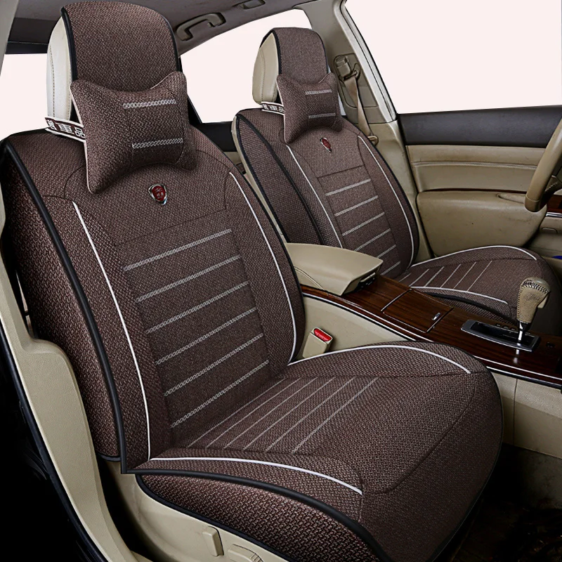 

( front + back )high quality flax Universal car seta cover for opel antara astra g h j corsa d insignia meriva mokka vectra b c