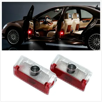 

2x Car-styling LED Door Warning Light welcome Projector For Mercedes Benz AMG Logo GLK Class X204 A Class W169 W168 B Class W245