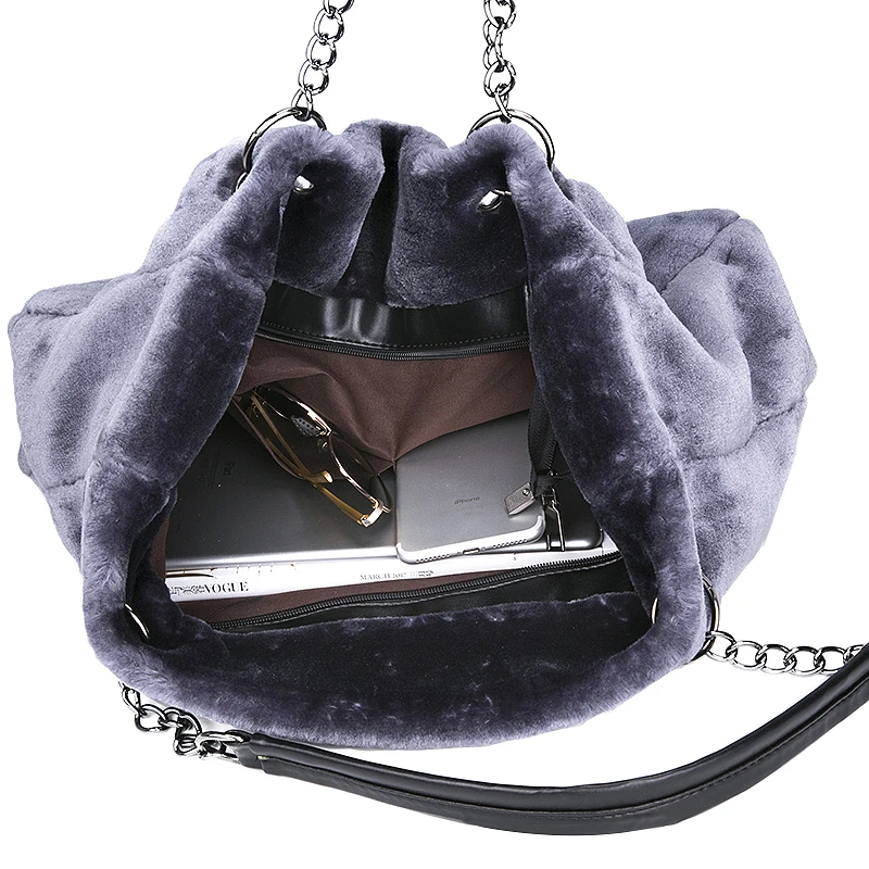 Сумки-шопперы для женщин зимняя теплая плюшевая большая сумка на плечо женская большая сумка женская сумка Bolsa Feminina большие сумки ручные сумки