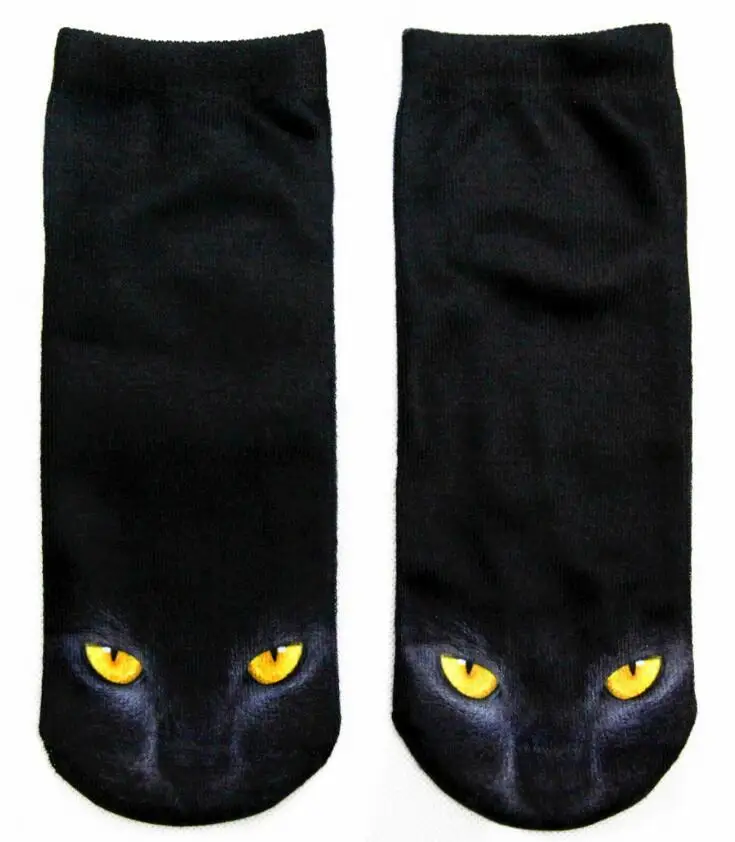 Personality Funny Cat Animal Socks Men Animal Socks Men Cartoon Design Ankle Sock Male Casual