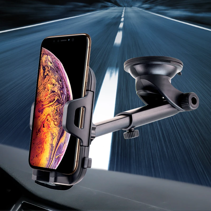 ACCEZZ автомобильный держатель Авто Блокировка подставка для iPhone XS Универсальный телефон 360 градусов вращение центр управление стекло gps Поддержка кронштейн