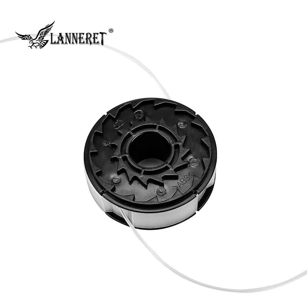 

LANNERET Dia.1.6mm length 6m Universal Nylon Brush Mower Bump Spool Grass Trimmer Head Cut White Rope