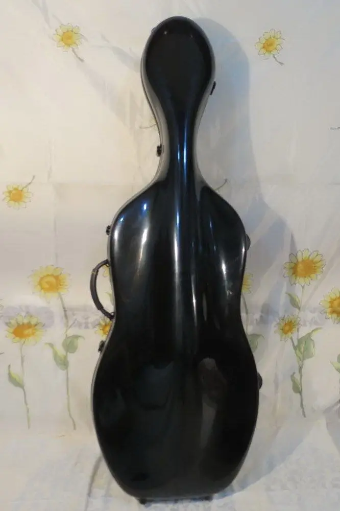 

Strong black fiberglass 4/4 cello hard case,perfect workmanship