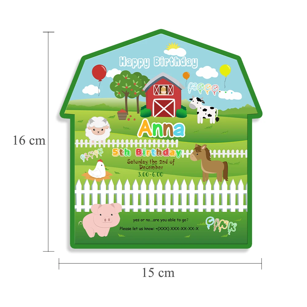 invitation size