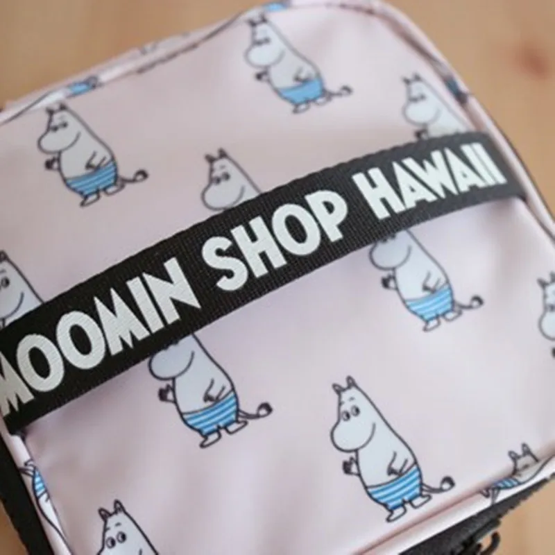 Moomin органайзер для макияжа на молнии, дорожный органайзер, набор, сумка на молнии, Maleta De Maquiagem Professional