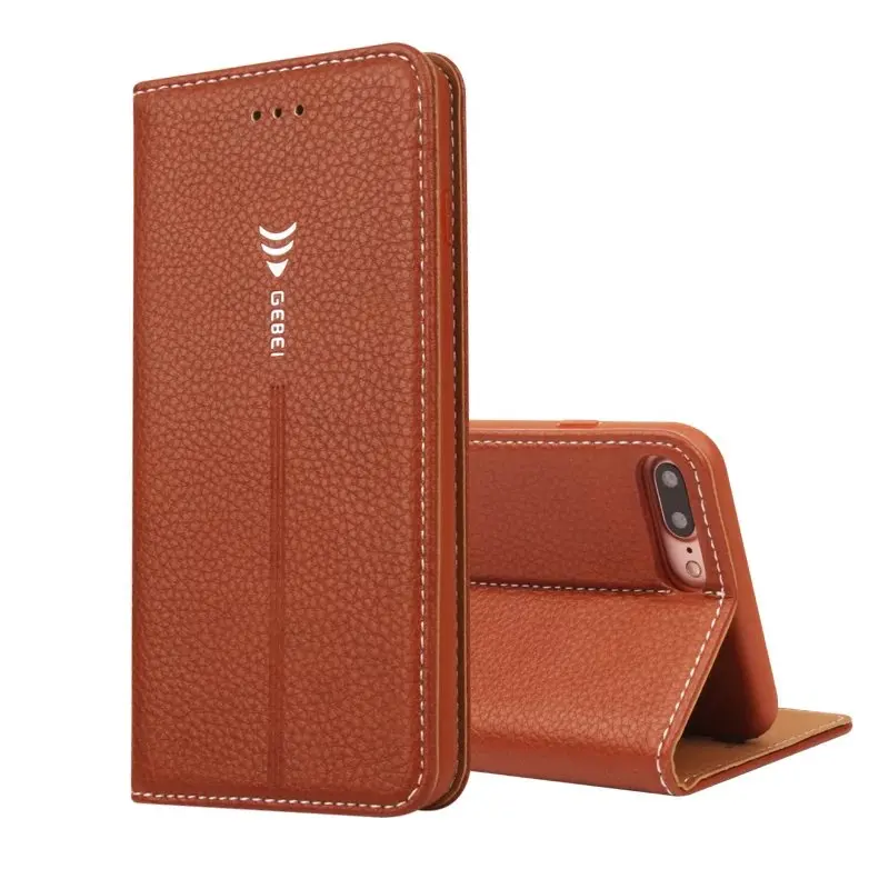 En Ligne De luxe de Haute Qualité En Cuir Flip Unique Aimant Conception Cas de Stand Couverture Pour iPhone XS Max XR X 5 5S SE 6 6 s 7 8 Plus
