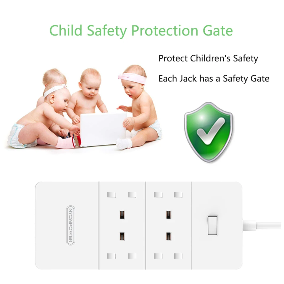 NTONPOWER HPC USB Power Strip UK Plug (5)