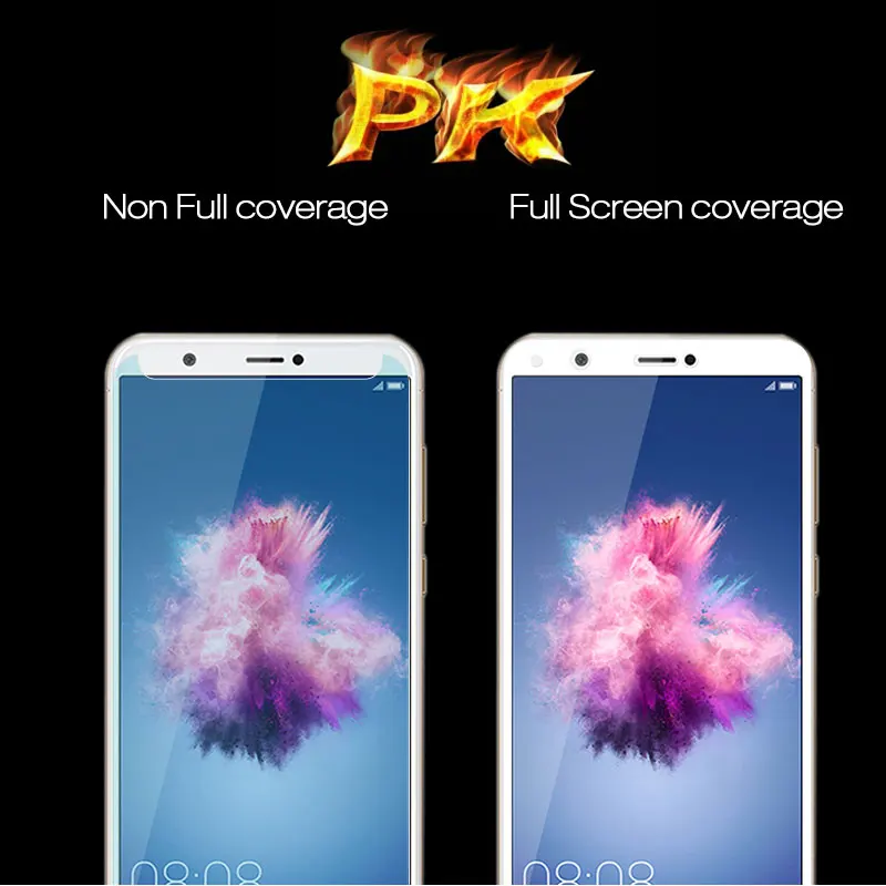 Полное покрытие из закаленного стекла для Huawei P Smart Защитная пленка экрана
