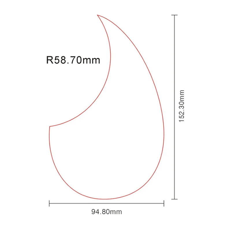 Guitar Accessories Feiman Acoustic Guitar Pickguard Quality Self-adhesive OM 18V Style Sticker for 40" 41" Size guitarra
