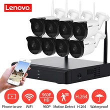 LENOVO Surveillance System CCTV System 960P HDMI AHD CCTV DVR 8PCS 1.3 MP IR Outdoor Security Camera 1280 TVL Camera Surveil