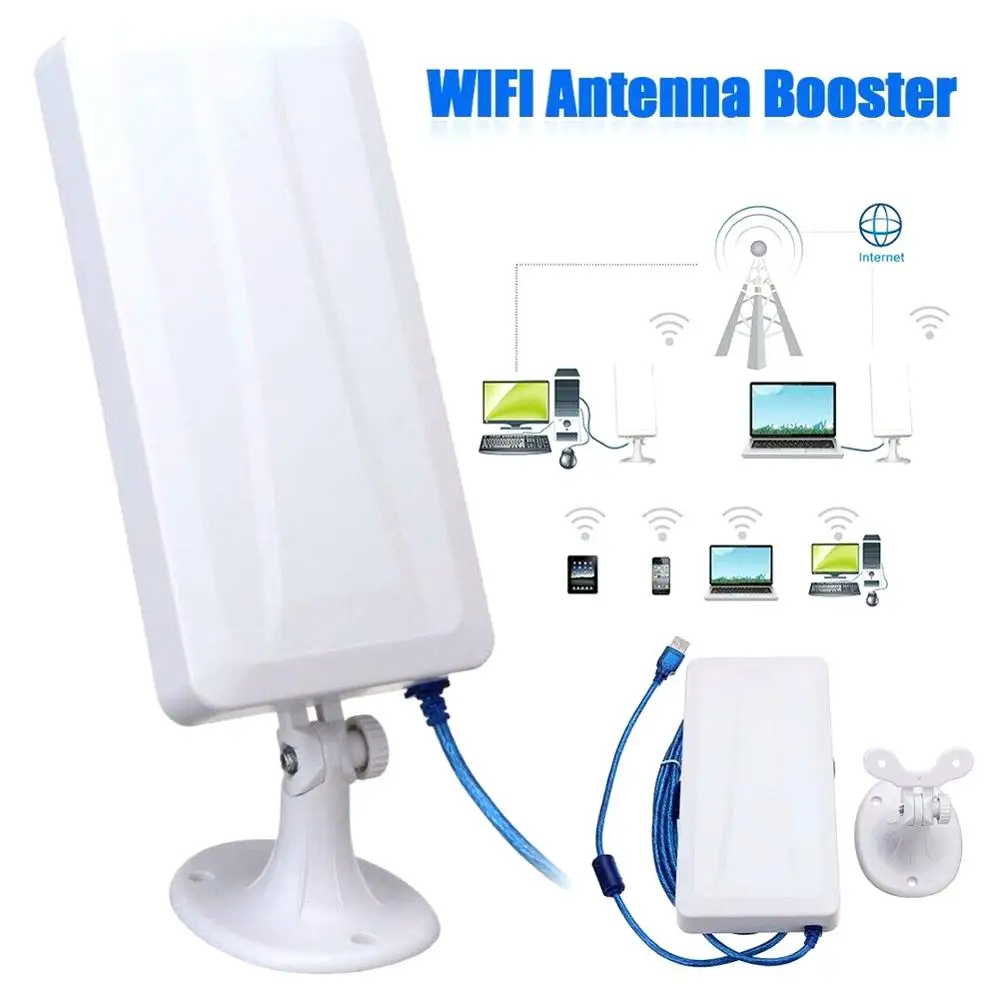 

2.4G USB Wireless Network Card WiFi Extender Wireless Outdoor Router Repeater computer network signal enhanced wifi receiver 5m