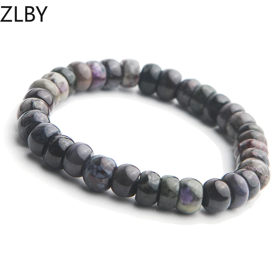 

Genuine Natural Sugilite Gems Stone Crystal Abacus Marquise Bead Stretch Bracelets For Women Female