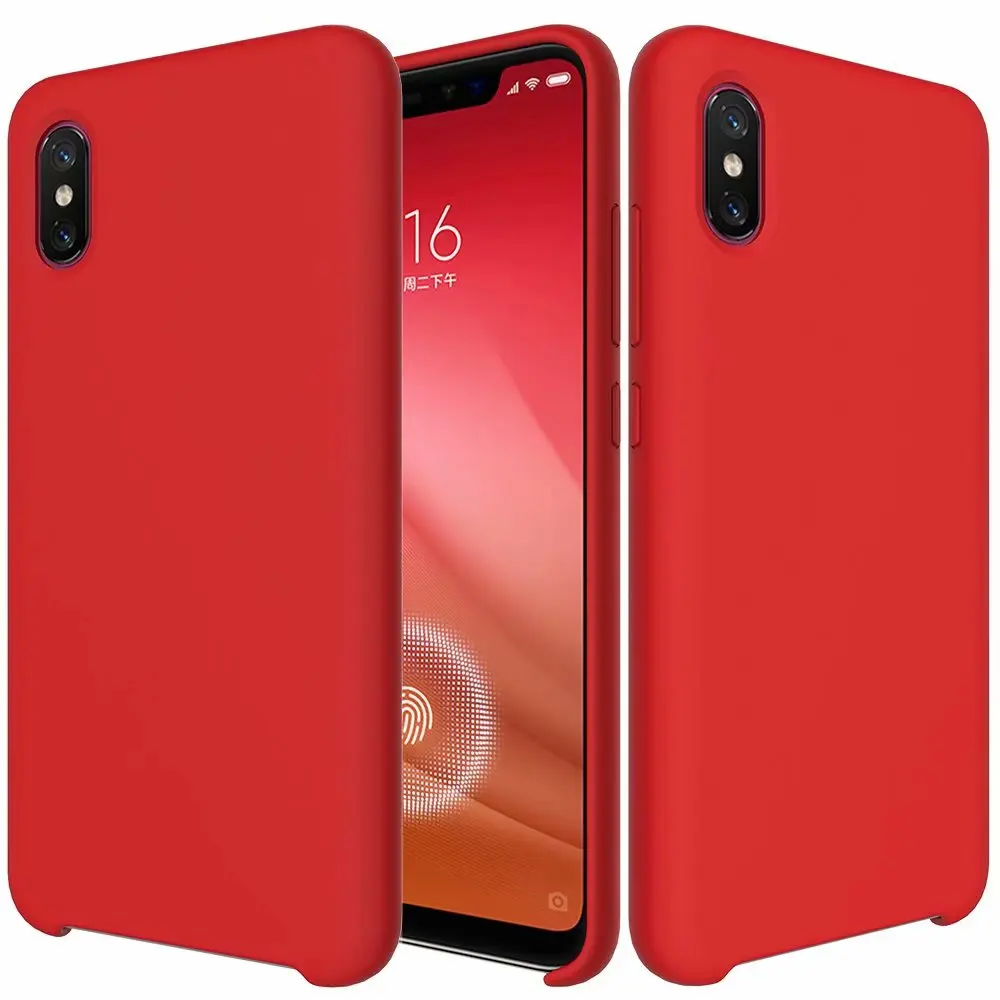Red Оригинальные чехлы HYSOWENDLY Macaron для Redmi 5 Plus 6 6Pro, матовые силиконовые чехлы для Xiaomi 6 6X8 8Pro 8lite Mix 2 2S Max 3 Plus - Цвет: Red