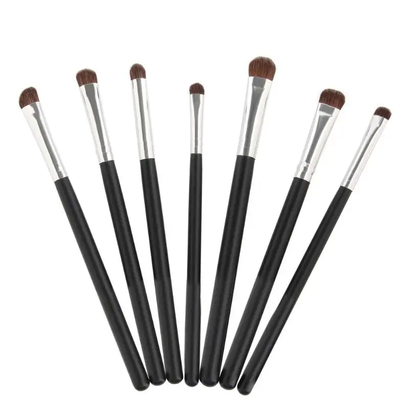 

7pcs Natural Hair Eye Makeup Brushes Set Pro Eyeshadow Shadow Brushes Shader Blending Make Up Brushes Set