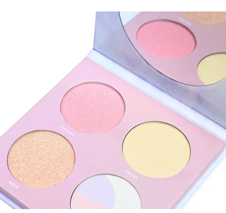 Highlighter палитра порошка бронзаторы светящийся набор пресс Осветляющий контур хайлайтер