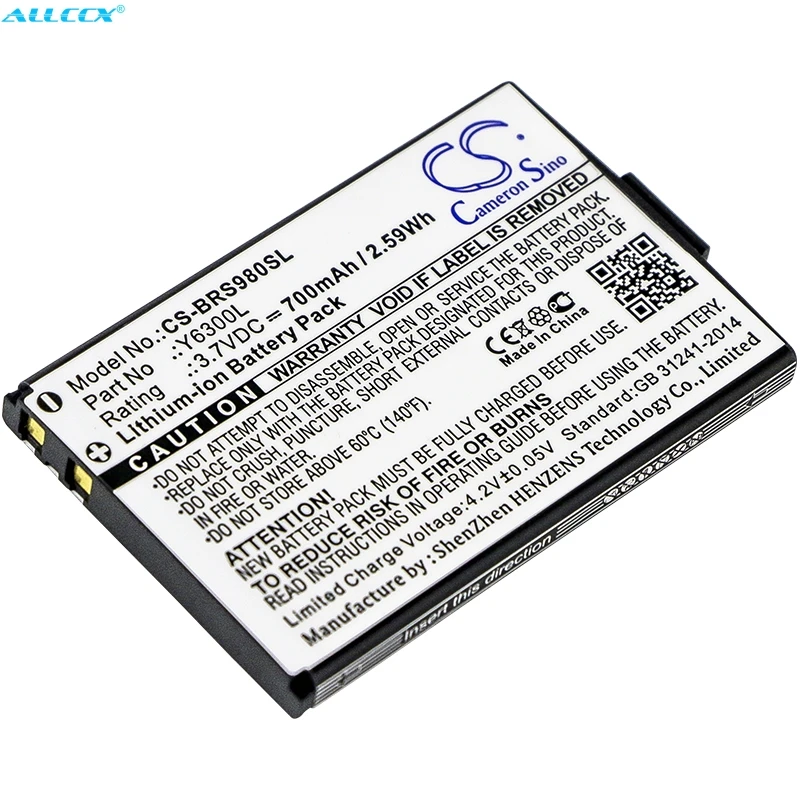 Cameron Sino 700 мАч батарея Y6300L для Blinc G2 ONEAL RF710 RF 730 RS 980 RT 712 TORC V200 VCAN|Цифровые