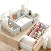 DIY Регулируемый организатор ящик Кухня доска делителя макияж коробка для хранения столовой посуды творческий хранения коробки, футляры