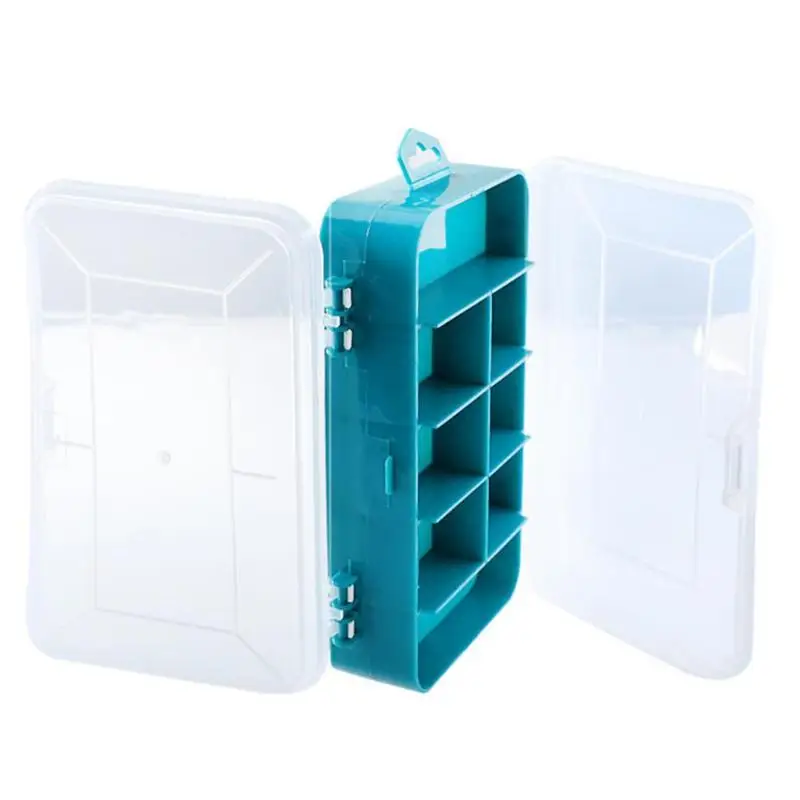 Пластик 8 отделений ящик для инструментов Портативный органайзер для хранения ящик для инструментов для аппаратные средства инструменты
