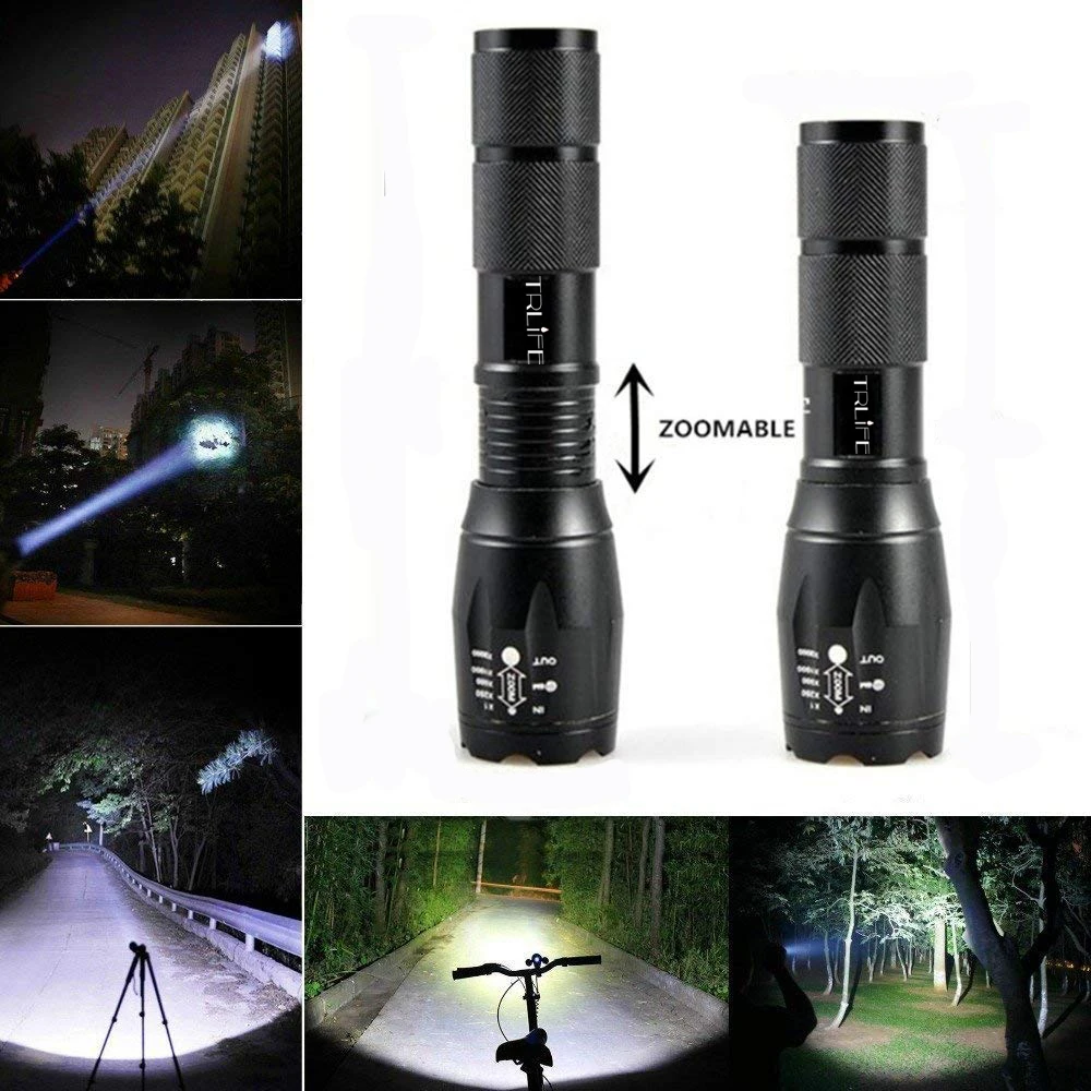 Luz de la bicicleta 10000 lúmenes 5 modos de L2 T6 LED bicicleta luz delantera de la bicicleta de luz de la lámpara antorcha impermeable ZOOM linterna por 18650 batería