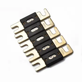 

5 Pc Big Size Car Audio System Sheet Socket-In Fork Anl Fuse 150A/200A/300A