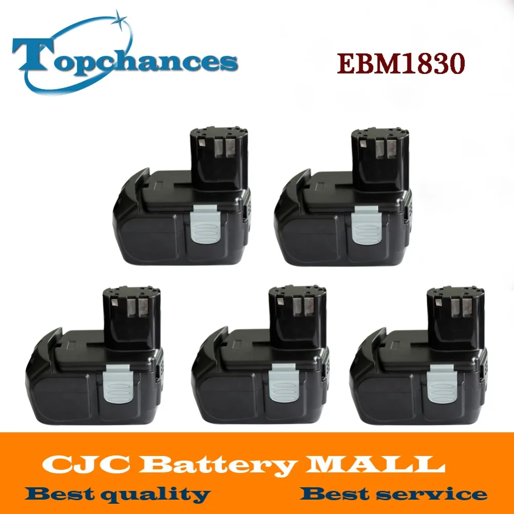 5X High Quality Power Tool Rechargeable Battery For Hitachi EBM1830