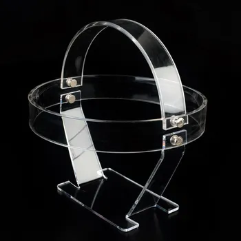 

Hot Promotion Led Headlamp Display Stand Acrylic Headlight Waterproof Head Lamp Hunting Flashlight Shelf Cap Hat Wig Holder Rack