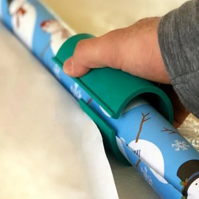 Little ELF Cutting Wrapping Paper Made Easy and Fun Wrapping Paper Cutter Showing Shelf Makeup