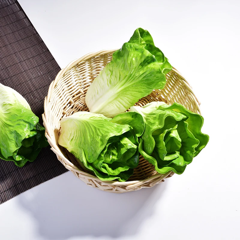 

artificial fake decorative real touch soft PU teaching Props lettuce faux vegetables Pretend Play photography prop fruits