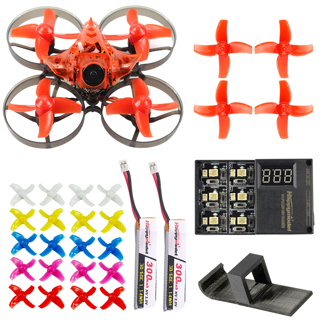 JMT 75 мм V2 Crazybee F4 Pro OSD 2S FPV RC гоночный Дрон EOS2 1200TVL мини камера 25/200mW VTX RTF BNF модернизированная Mobula7