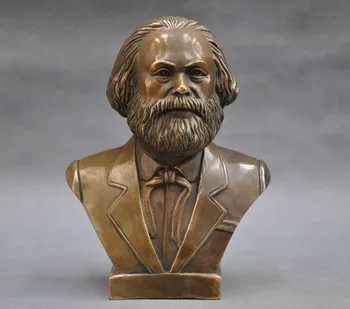 TNUKK 7'' German Great Communist Carl Marx Bust Bronze Statue vintage family decoration metal handicraft TNUKK 7'' German Great Communist Carl Marx Bust Bronze Statue vintage family decoration metal handicraft
