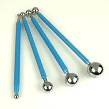 AsyPets 4 шт. DIY Набор инструментов для торта из нержавеющей стали шариковый стилус Скульптурное Моделирование Инструменты для украшения помадки тортов-20