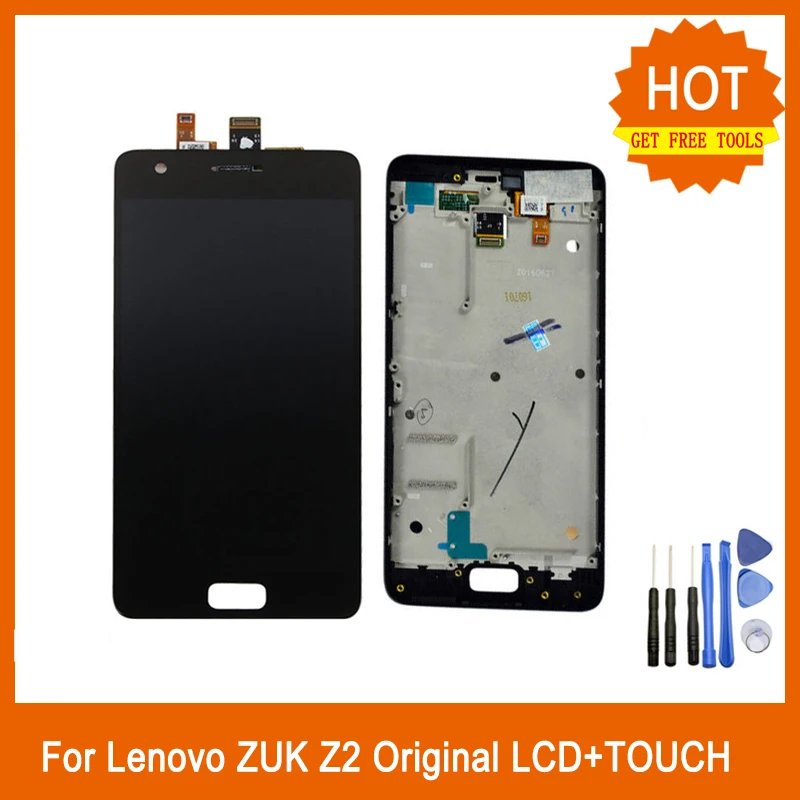 

For Lenovo ZUK Z2 Original LCD Display With Frame Touch Screen Digitizer 5.0" Assembly Replacement Accessories