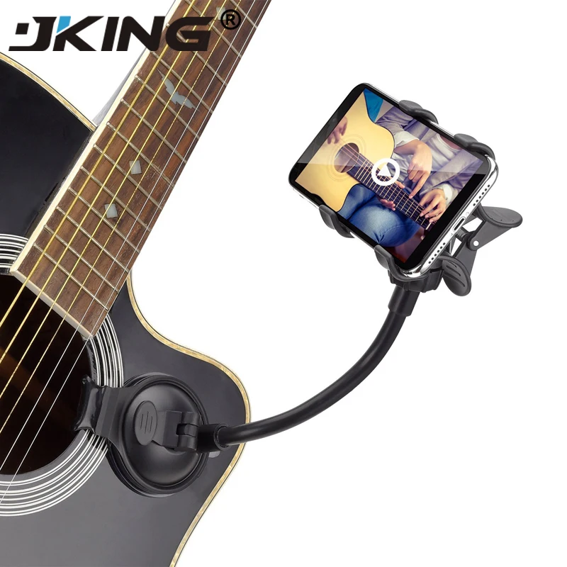 JKING Phone Holder Stand for Guitar Street Singing lyrics