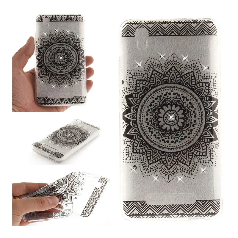 Soft TPU Phone Case For ZTE Blade X3 T620,KeFo Bling Rhinestone Silicone For ZTE Blade A452 Q519T Blade D2 Blade T620 5.0 inch Cover (9)