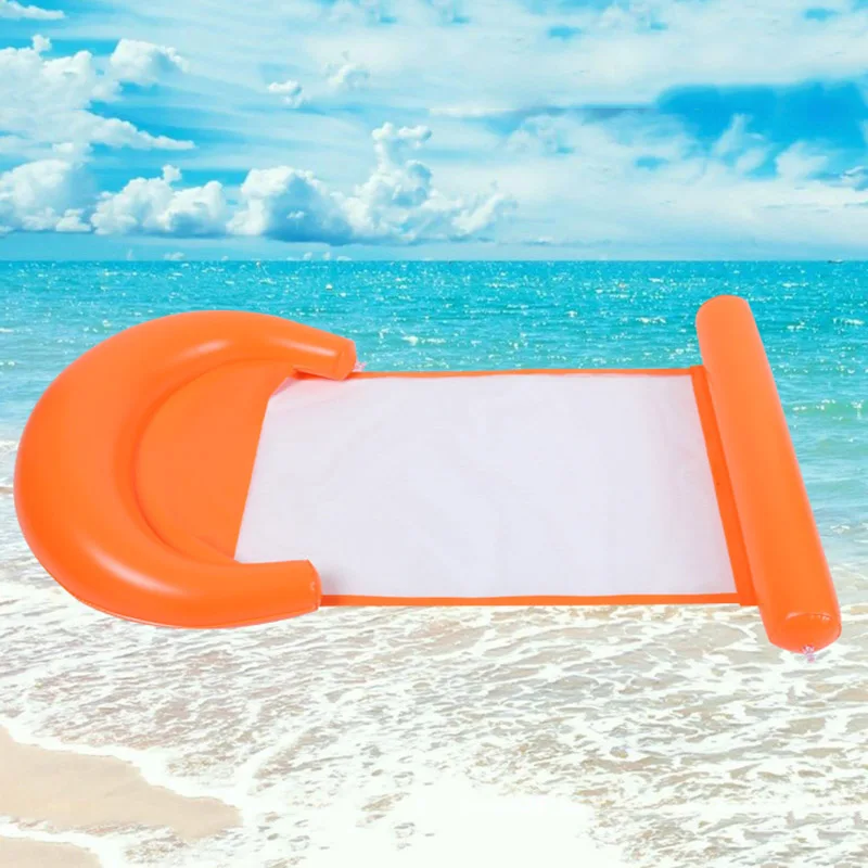 cheap Inflatable Water Hammock Floating Bed Lounge Chair Drifter PVC Swimming Pool Beach FG66