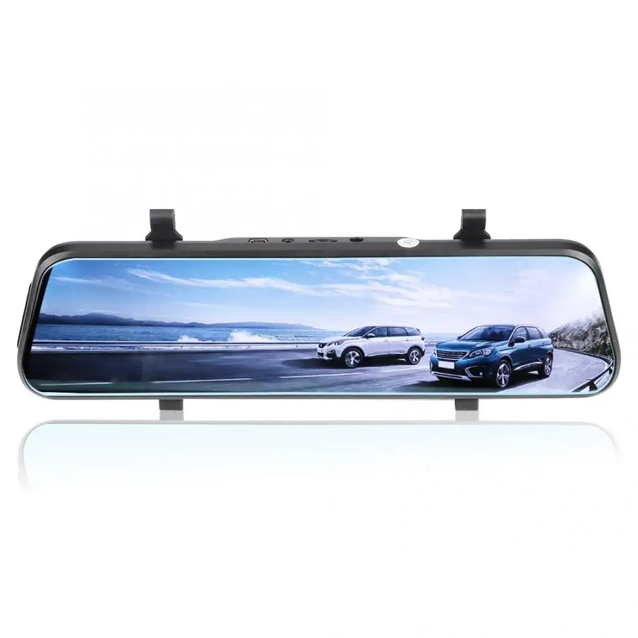 9.66-inch HD Dual Lens Car Driving Recording Dashboard DVR Video Recorder Front and Rear Camera HD driving recorder