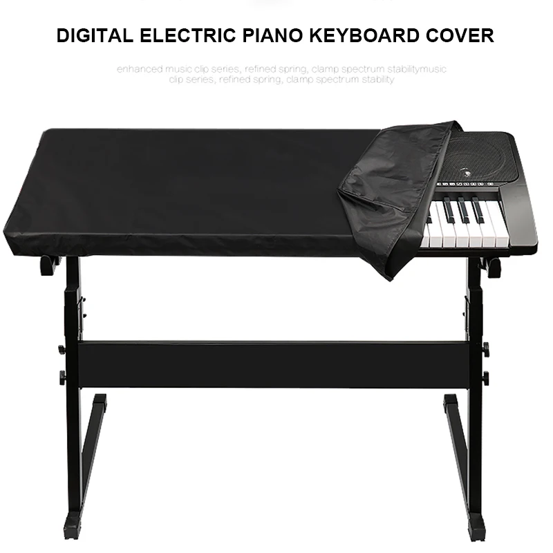 Cubierta de piano bolsa protectora Spandex teclado resistente al polvo Universal 1 pieza 