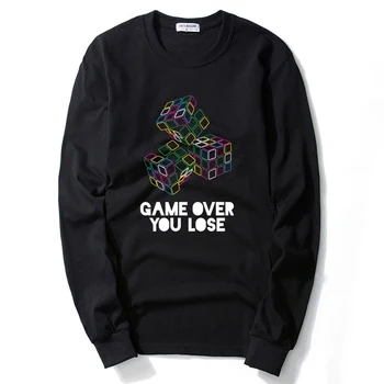 

Free shipping man autumn plus size oversized Large fat guys long sleeve 100% cotton o-neck tshirts L3005